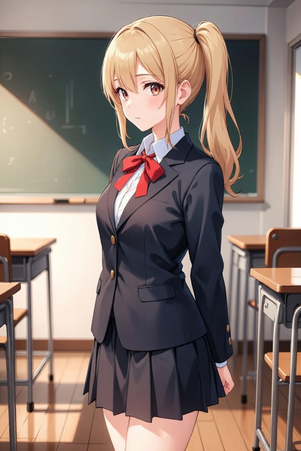 金髪の普通のJK