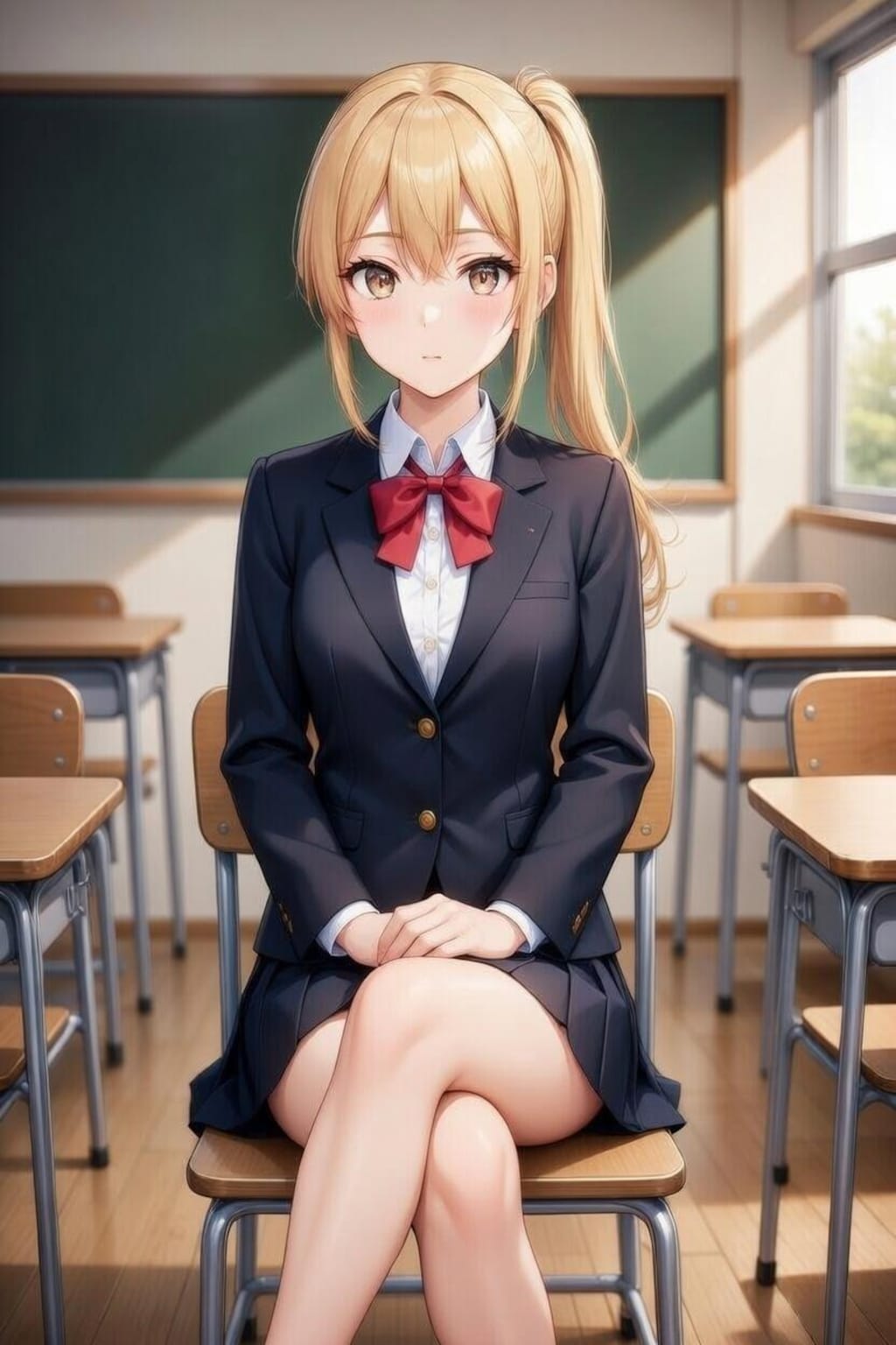 金髪の普通のJK