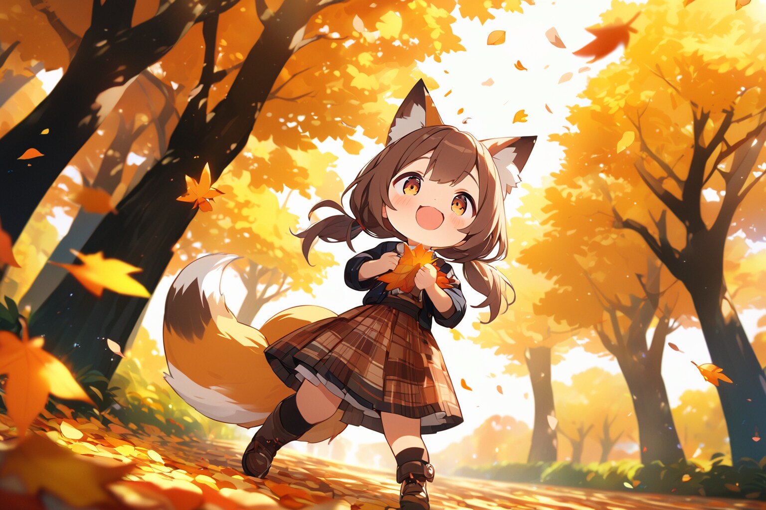 秋が来ました！　妖狐ちゃん　VEGA版 | の人気AIイラスト・グラビア