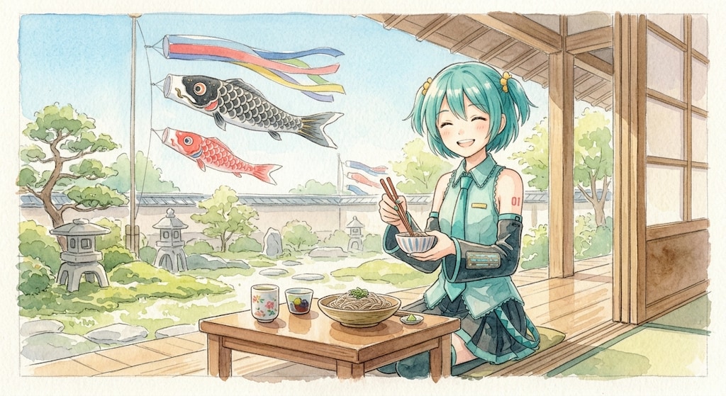 今日のお昼はお蕎麦です