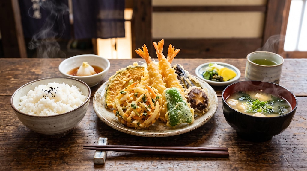 摩訶不思議食堂の天麩羅膳