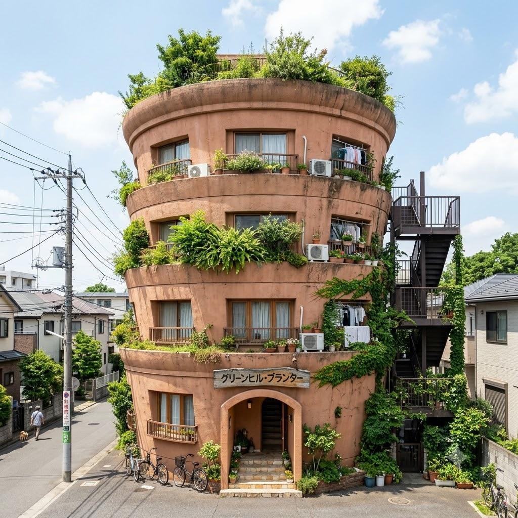 プランター風の家