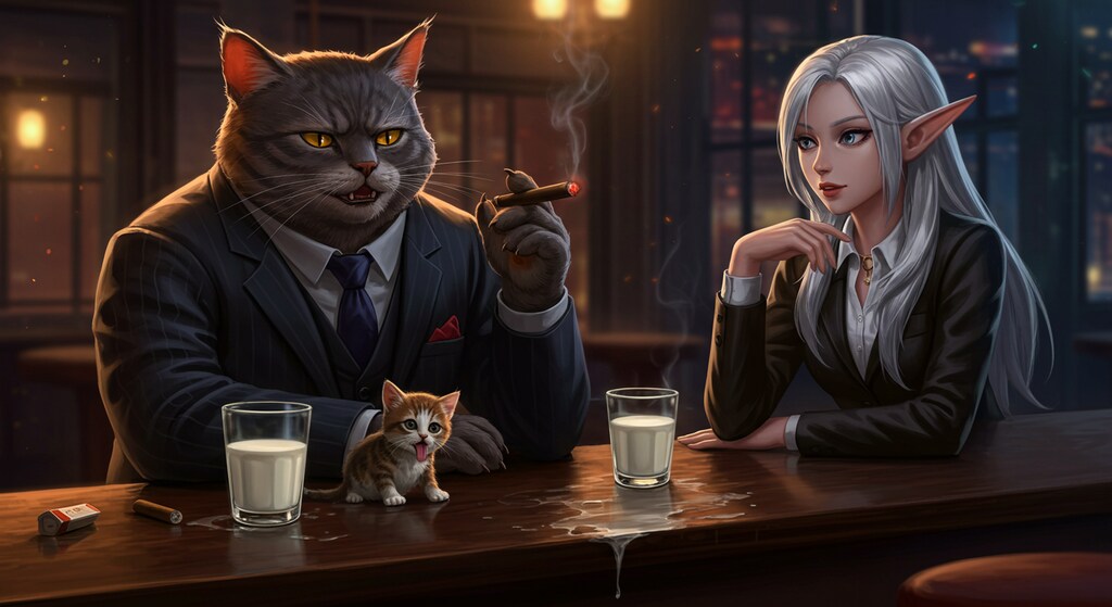 マフィアキャットの優雅な一杯