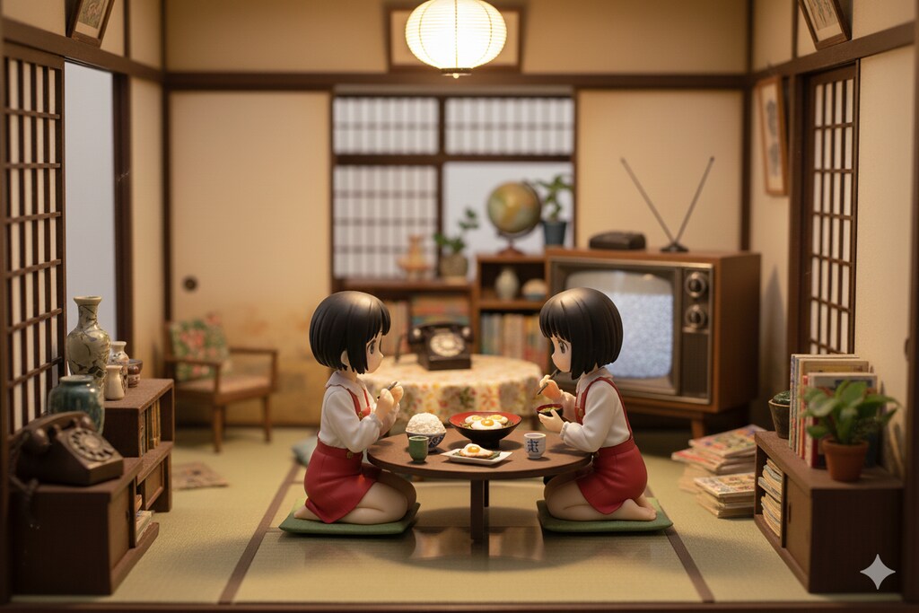 何かがちょっとずつおかしい昭和レトロな食卓