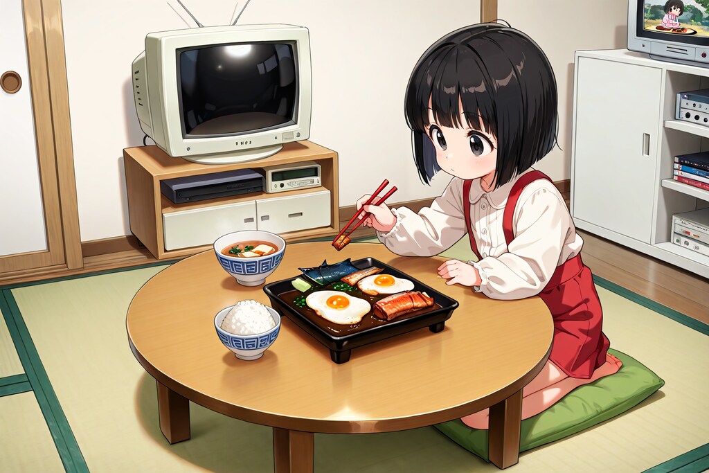 何かがちょっとずつおかしい昭和レトロな食卓