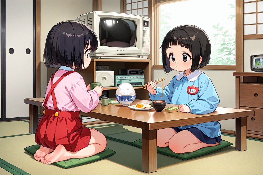 何かがちょっとずつおかしい昭和レトロな食卓