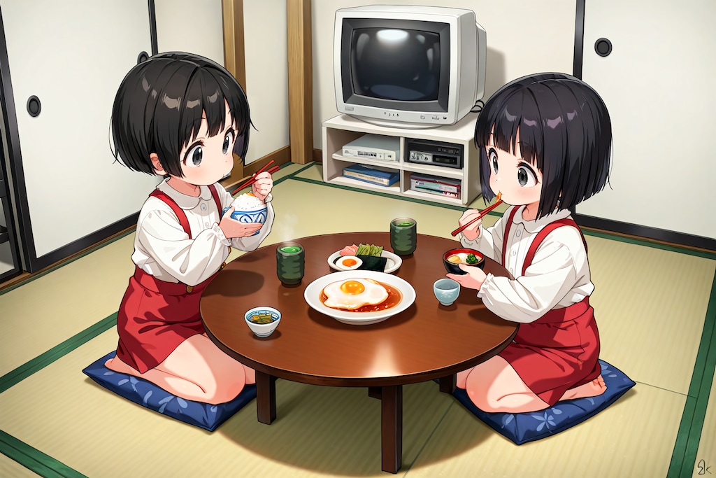 何かがちょっとずつおかしい昭和レトロな食卓