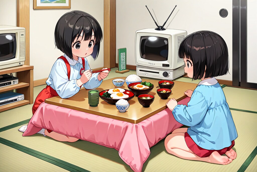 何かがちょっとずつおかしい昭和レトロな食卓