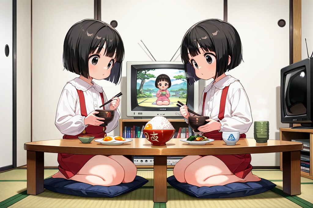 何かがちょっとずつおかしい昭和レトロな食卓