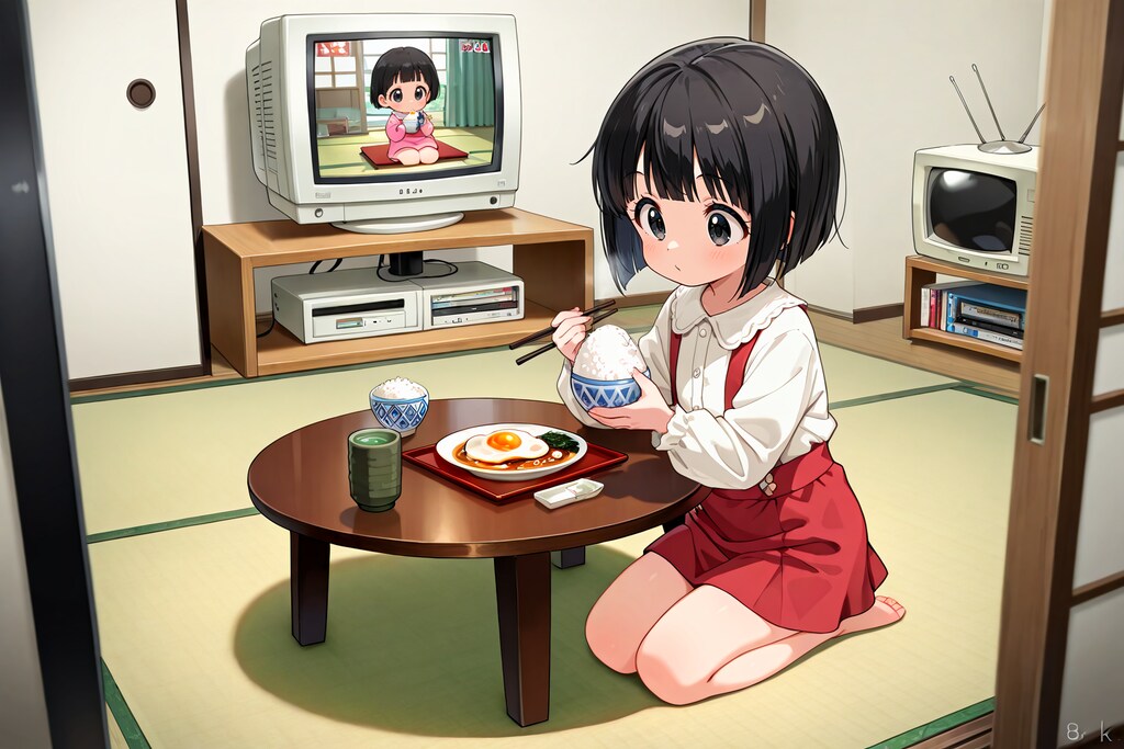 何かがちょっとずつおかしい昭和レトロな食卓