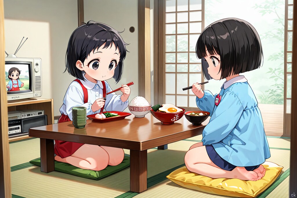 何かがちょっとずつおかしい昭和レトロな食卓