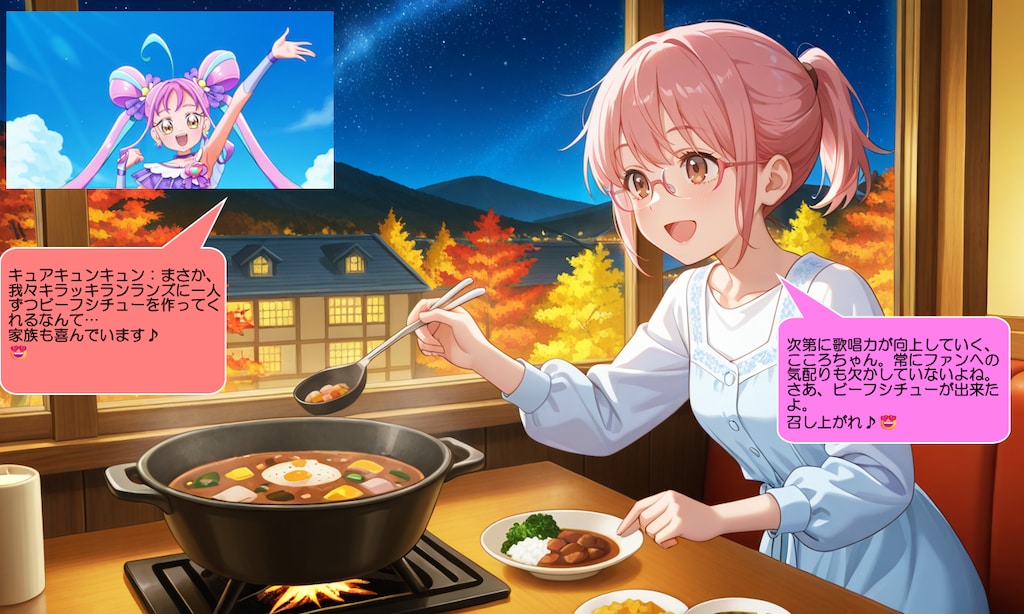 小林さん、ビーフシチューを作って喜ばせる