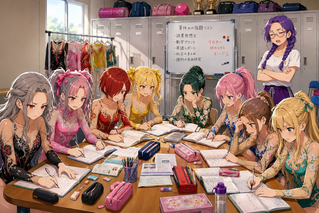 夏休みの宿題を