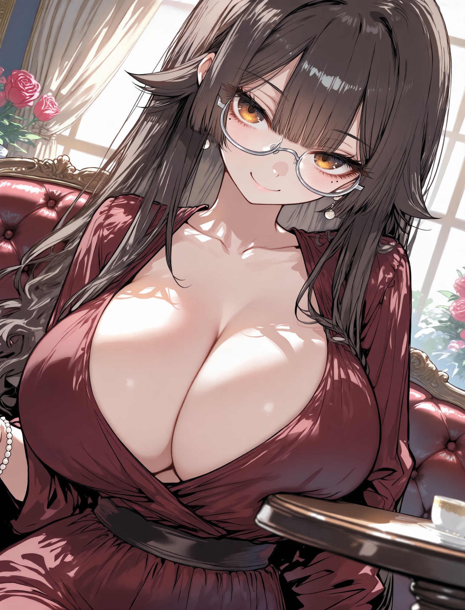 おっぱいマダムほくろ