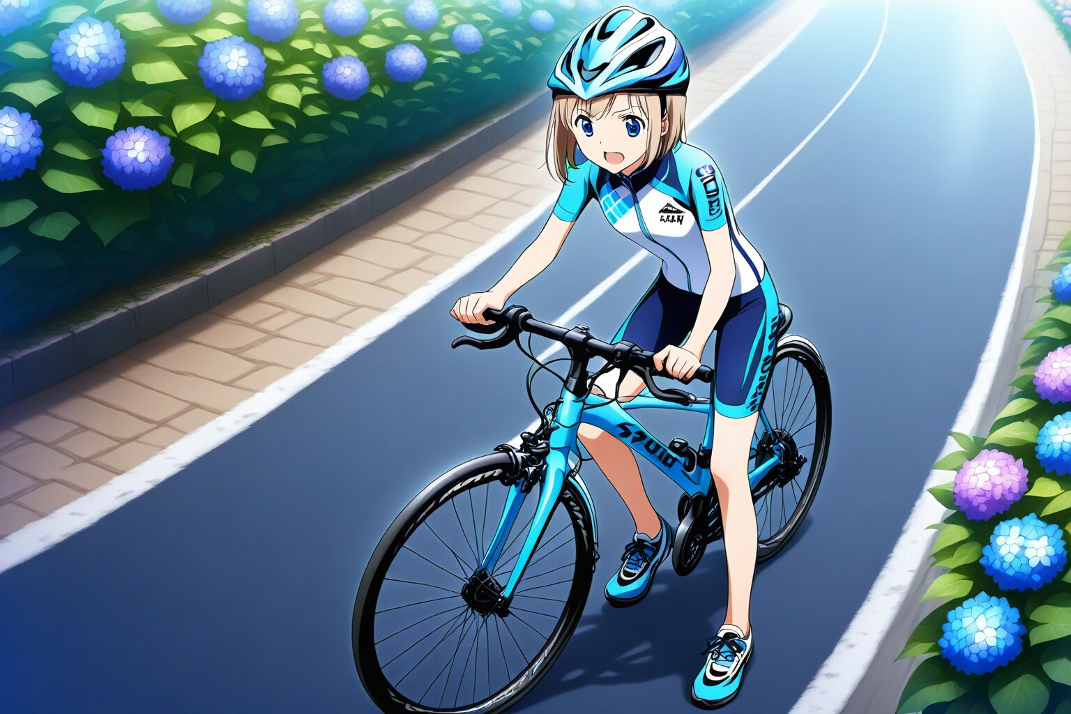 ぐりふぉんで自転車 | の人気AIイラスト・グラビア