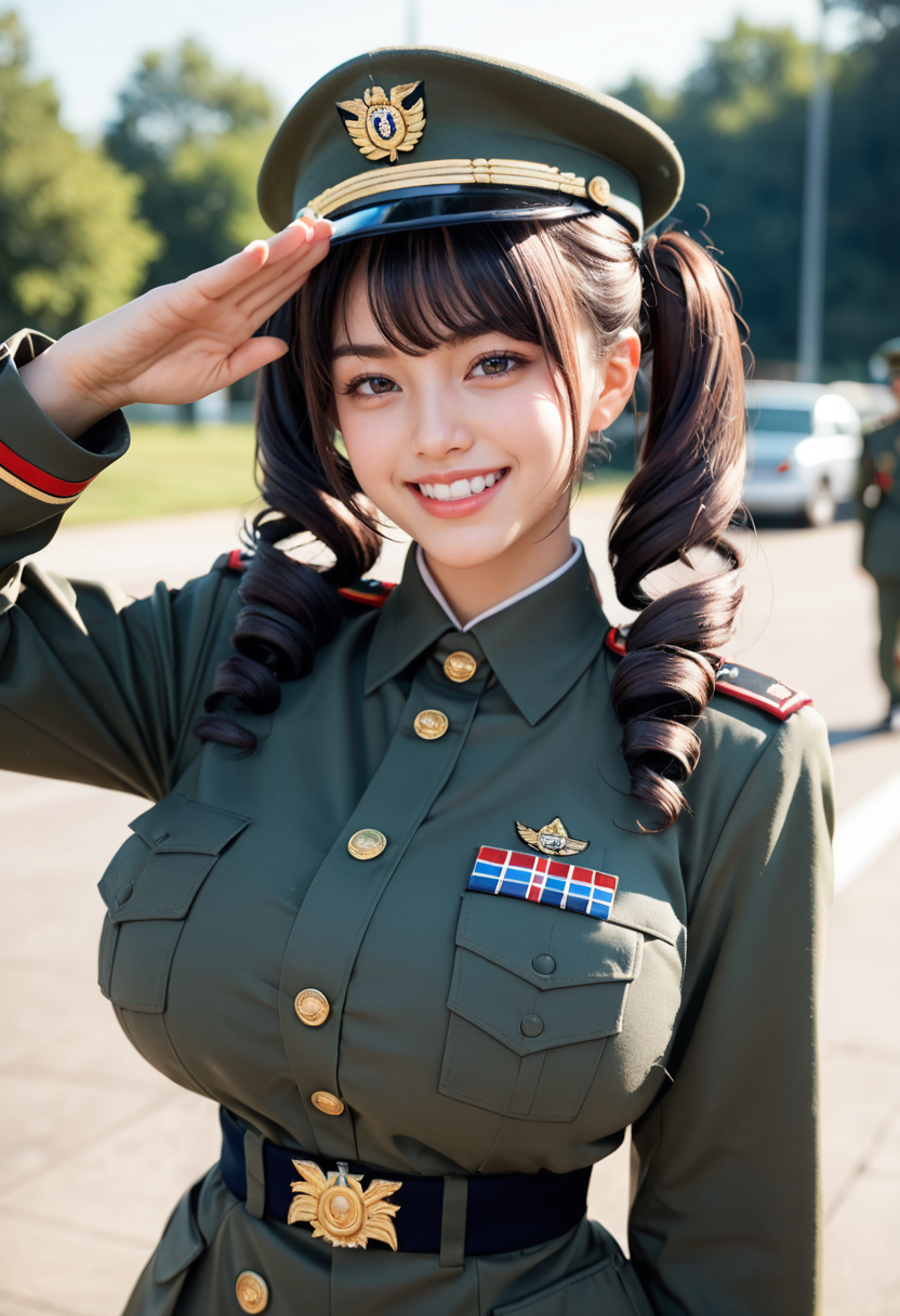 軍人コスプレ女子01