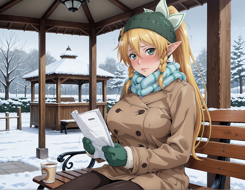 ふゆのこうえん(ヽ''ω`)