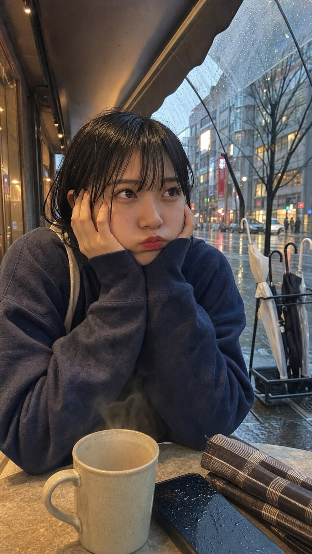 Pouting over Cheesecake