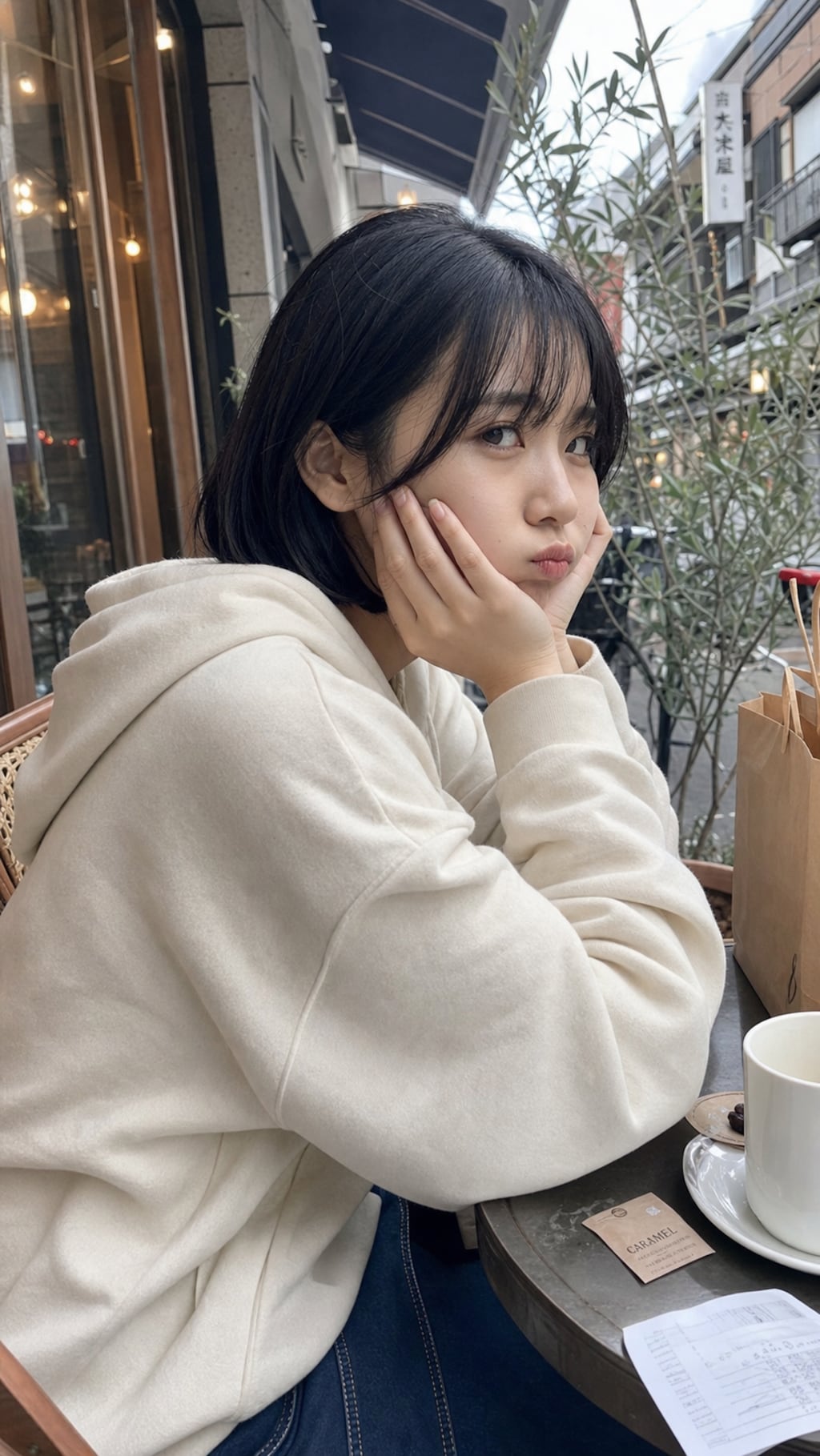 Pouting over Cheesecake