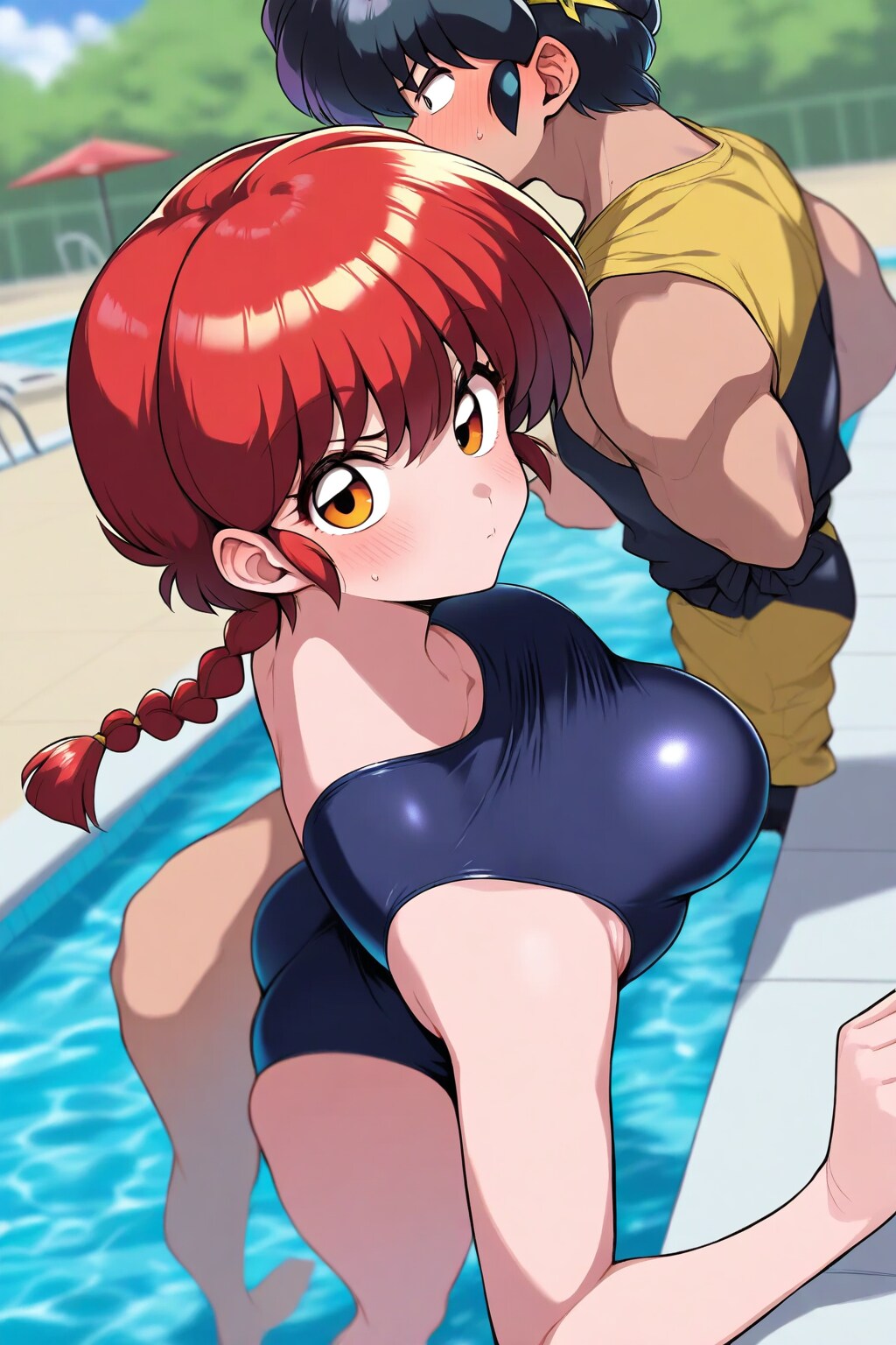 良牙とプールへ！
