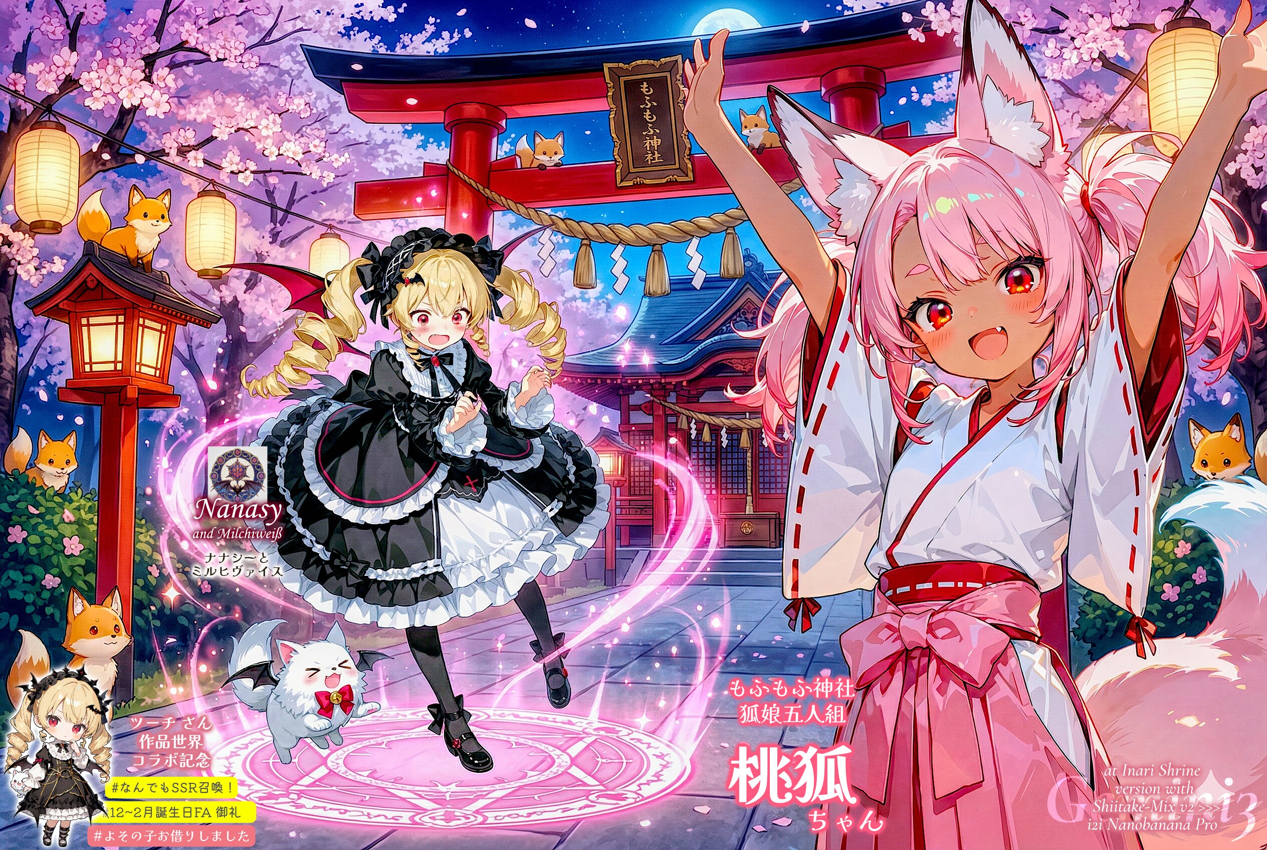 【誕生日FAお礼】桃狐ちゃんのSSR召喚作戦 (for ツーチ さん)