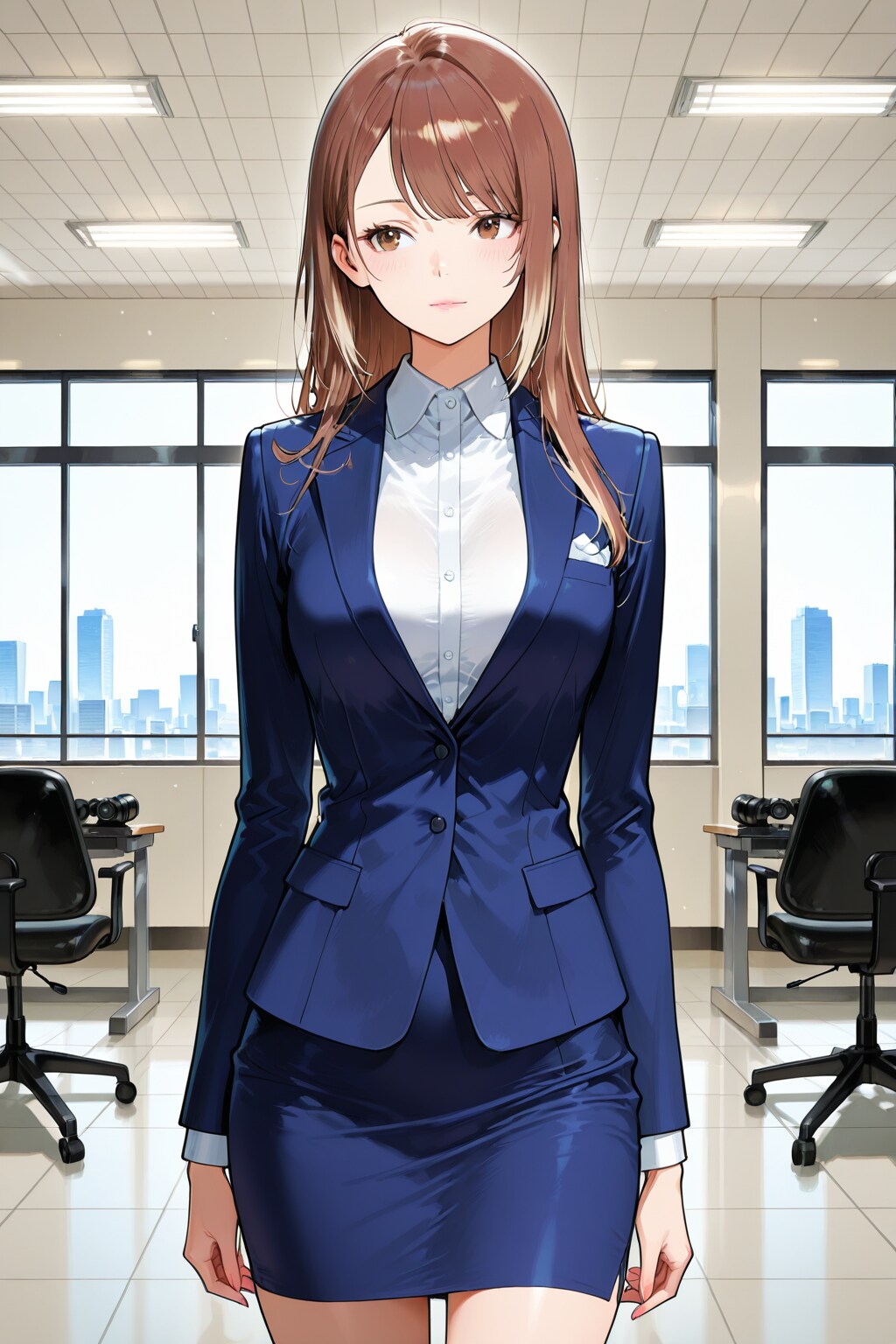 スーツ姿の聖騎士さん② | の人気AIイラスト・グラビア
