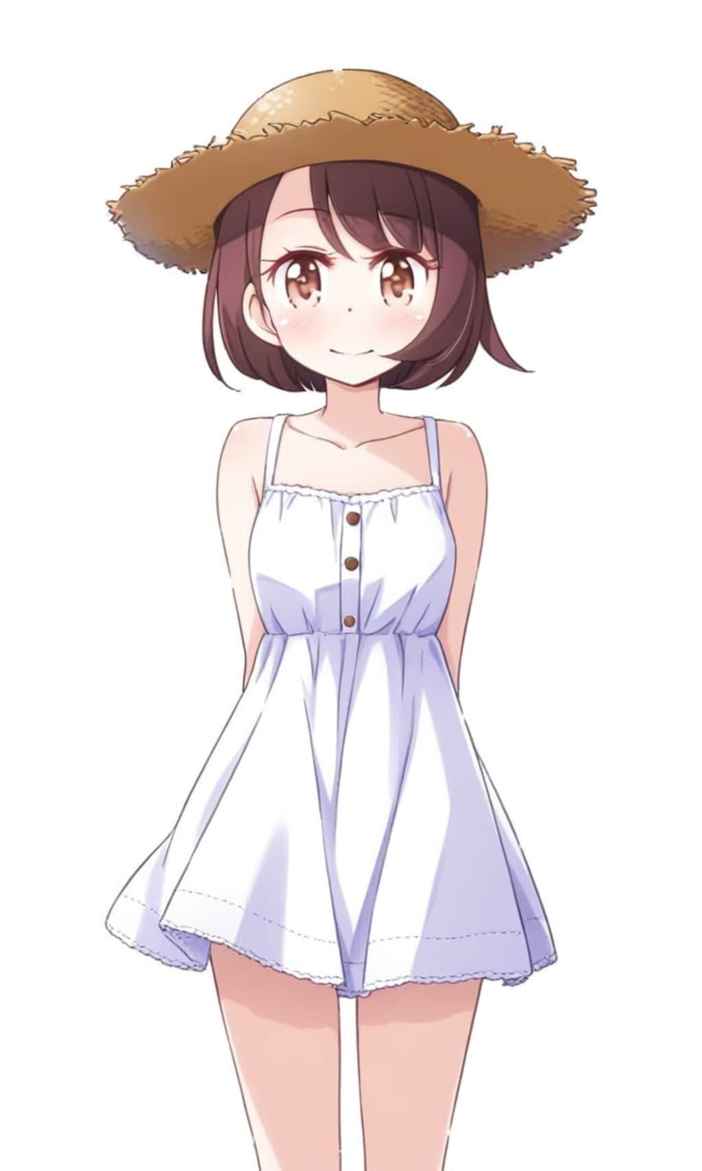 ユウリ 麦わら帽子とワンピース