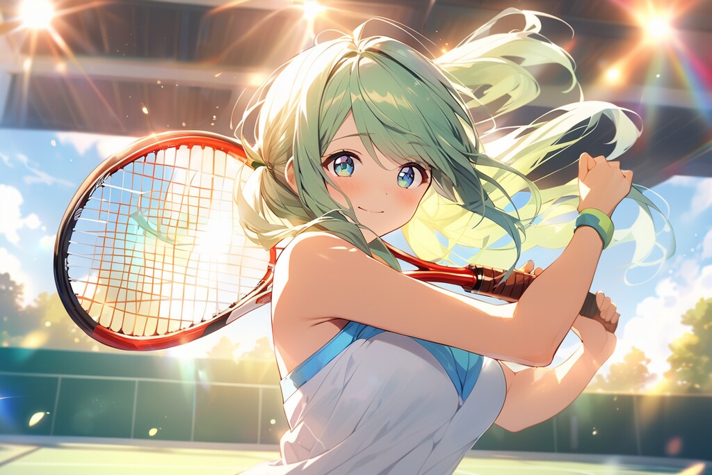 サービスエース！やったねっ♪