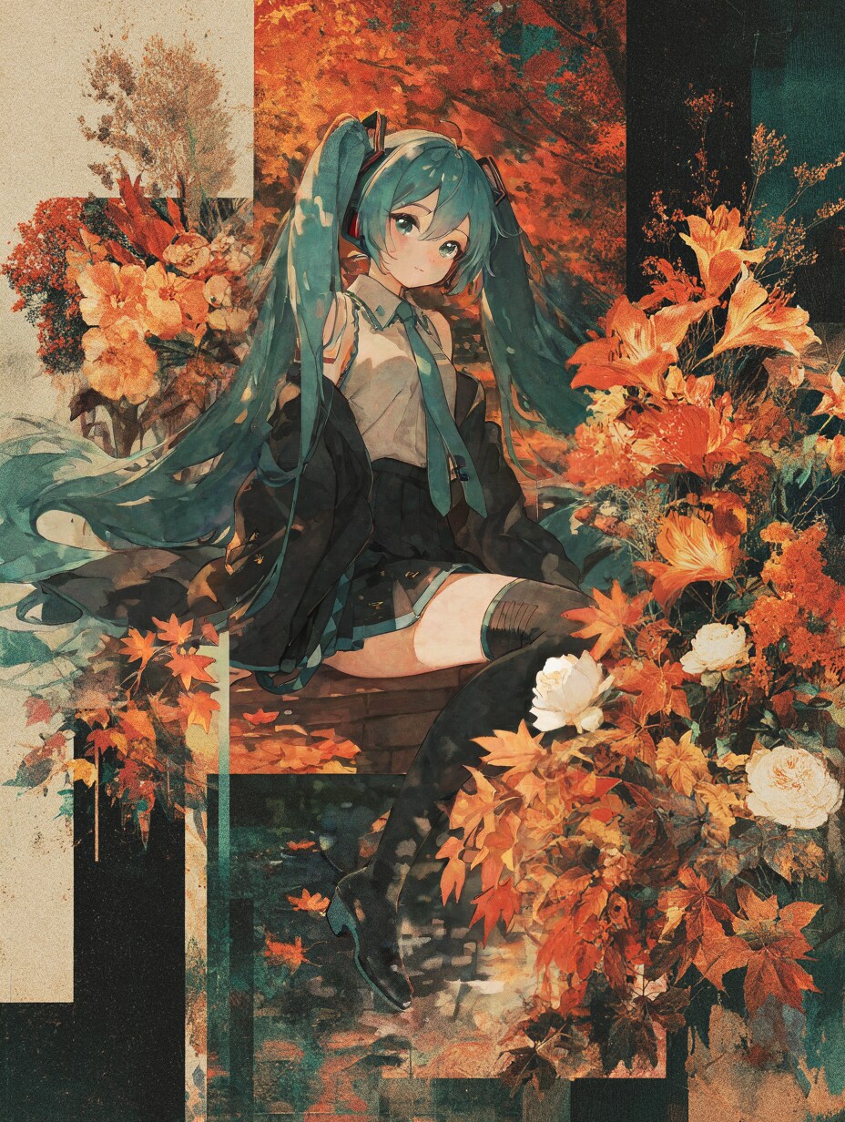 Autumn Collage | の人気AIイラスト・グラビア