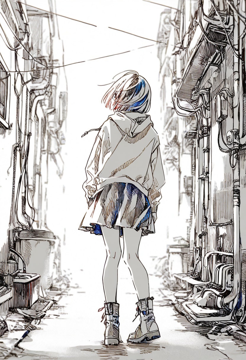 裏路地(線画)