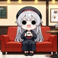喫茶店の日に珈琲を飲むえらいこっちゃ嬢 2枚目
