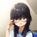 眼鏡三つ編みちゃん 2枚目