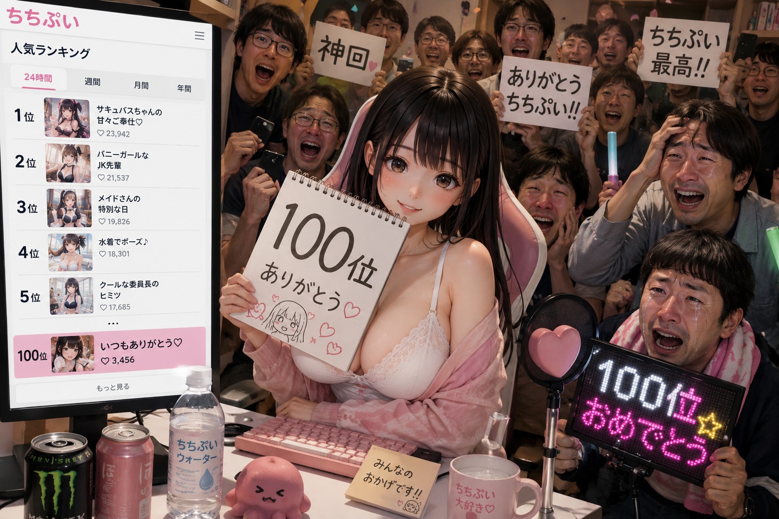 ChatGPTに「ちちぷいで100番目にウケる画像作って」って頼んだ結果。