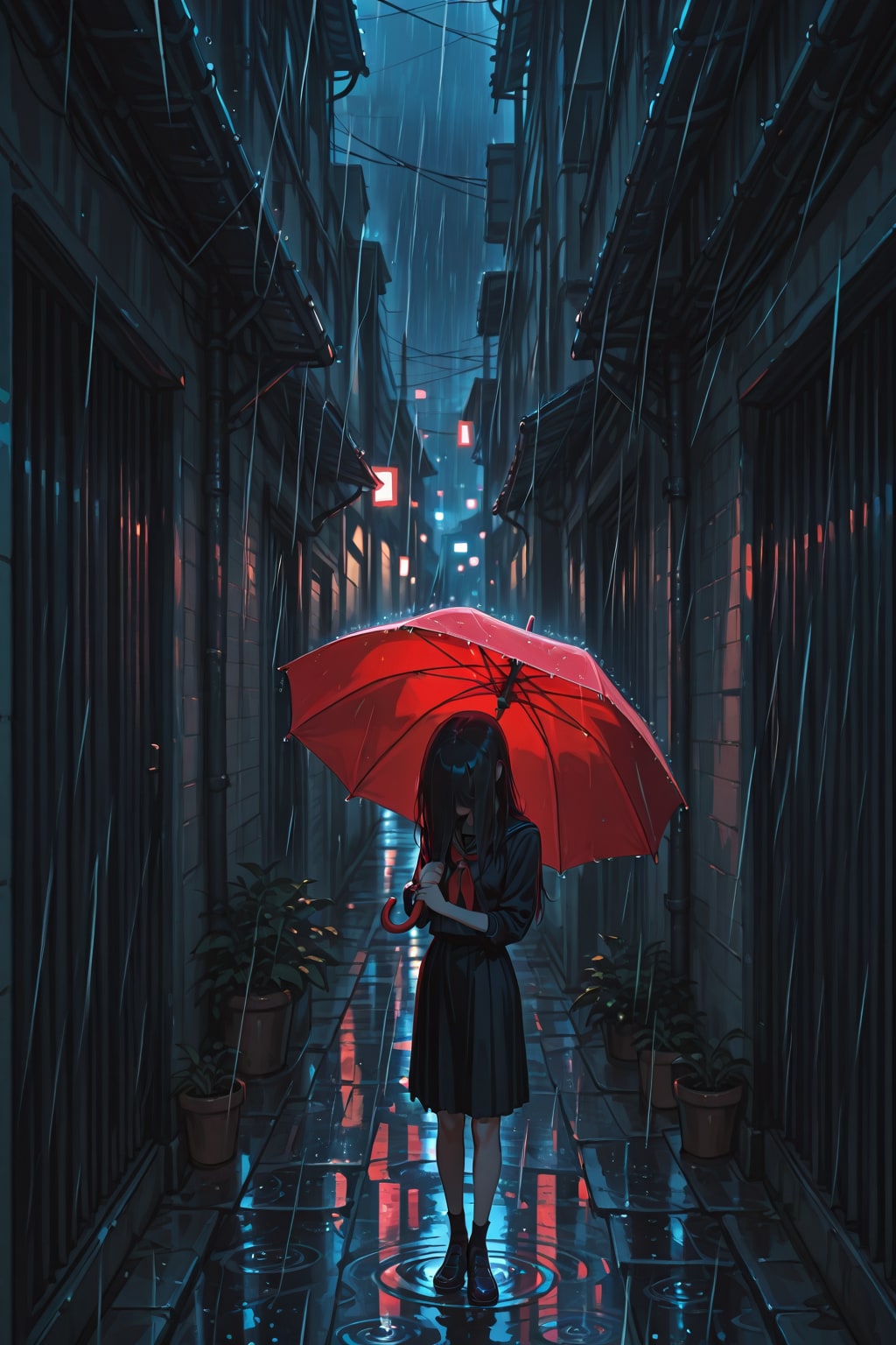 赤い傘