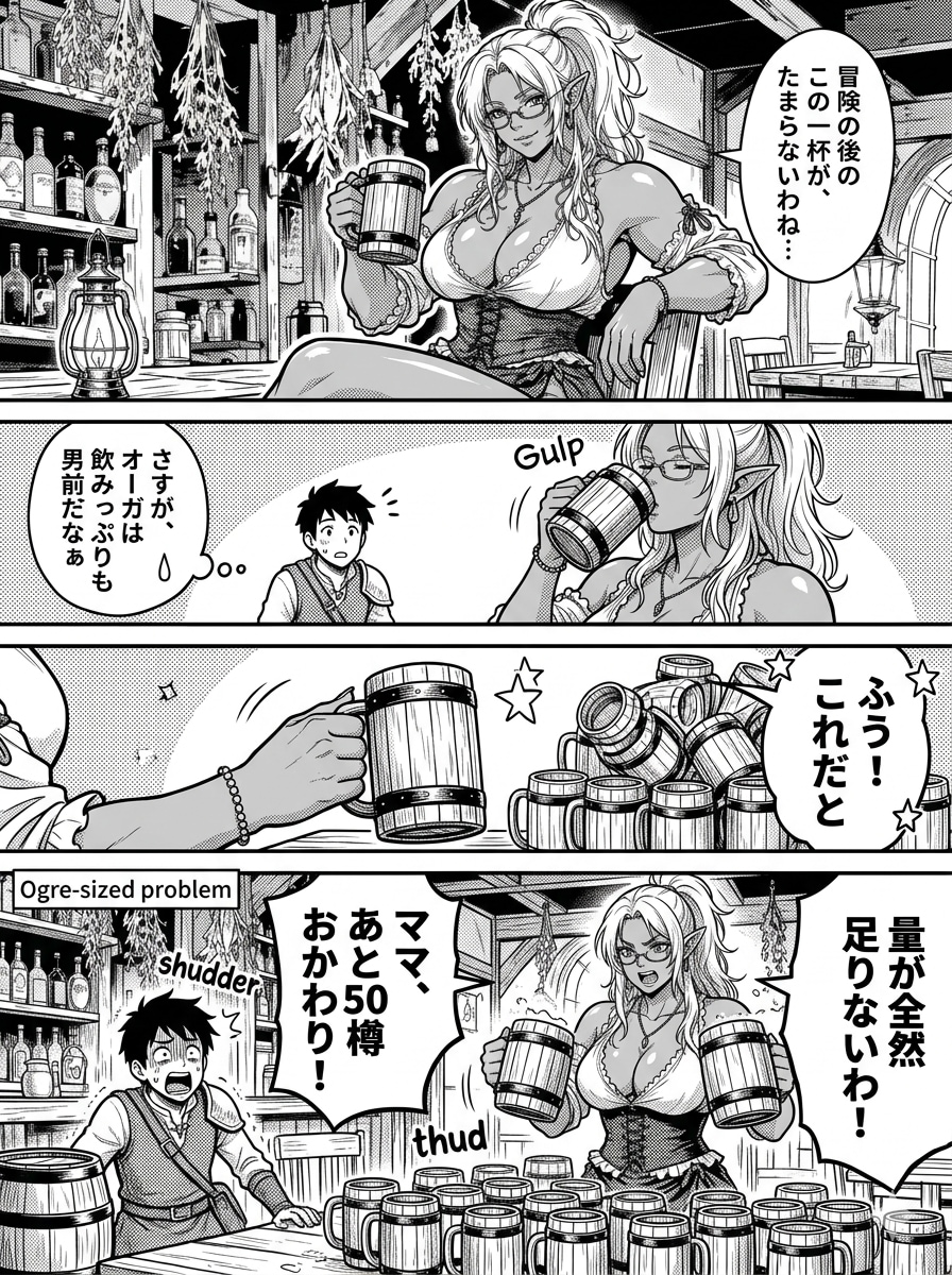 オーガ級!? まさに酒豪オーガの胃袋！