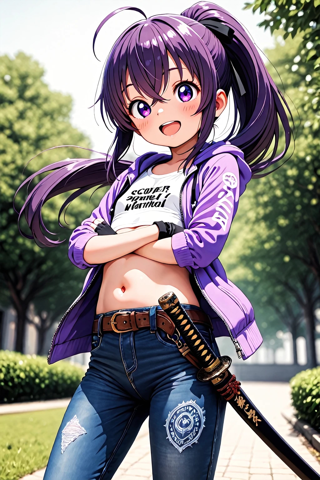 パンツスタイルのクノイチ