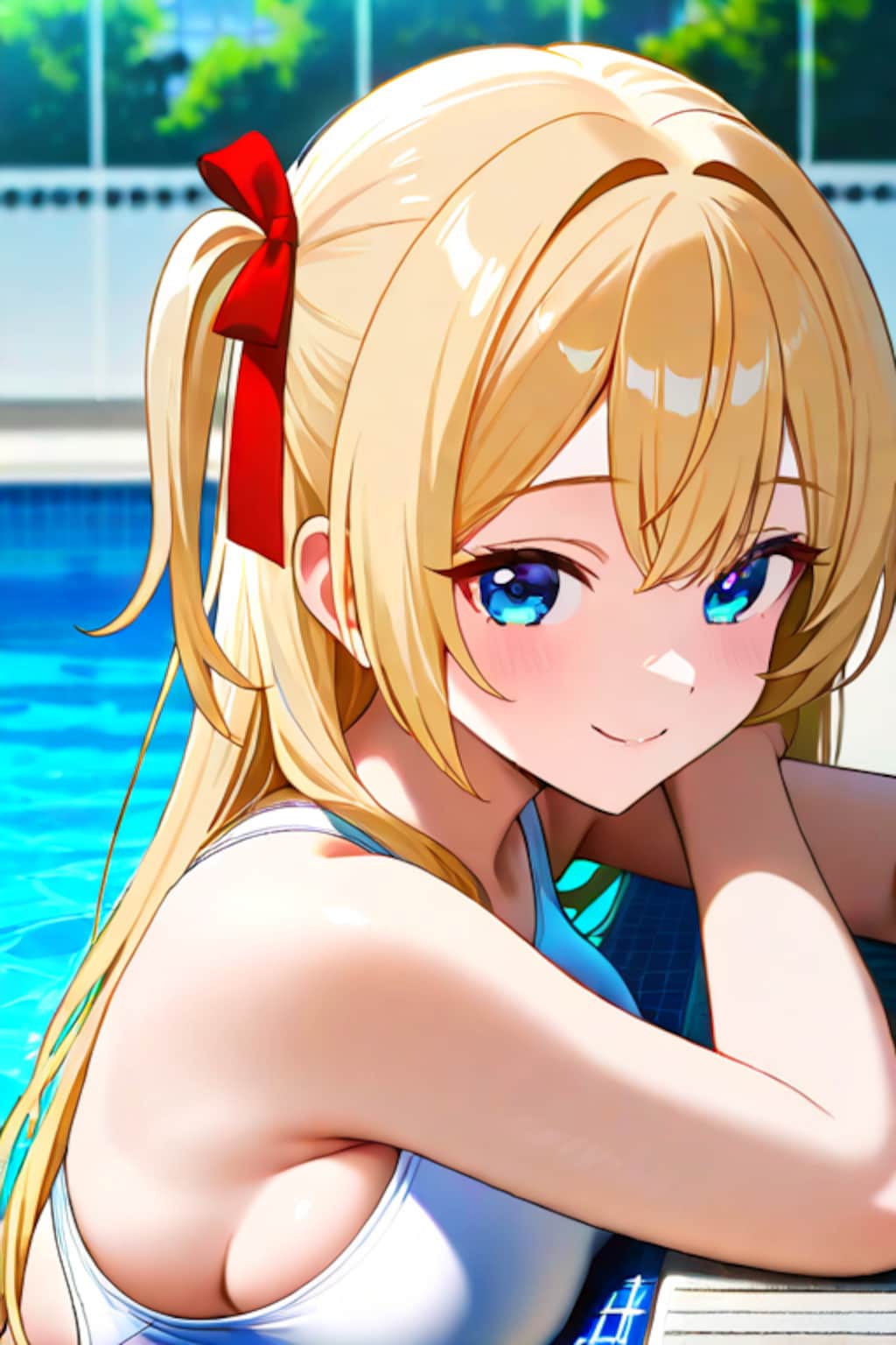 アイコンの娘の競泳水着