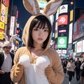 夜遊び系男の娘（うさ耳） 5枚目