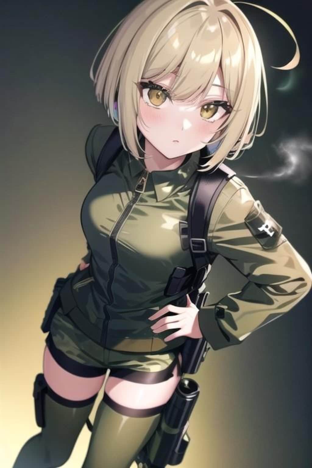 ベレー帽娘（今新橋なんだけど敵いないよ。）