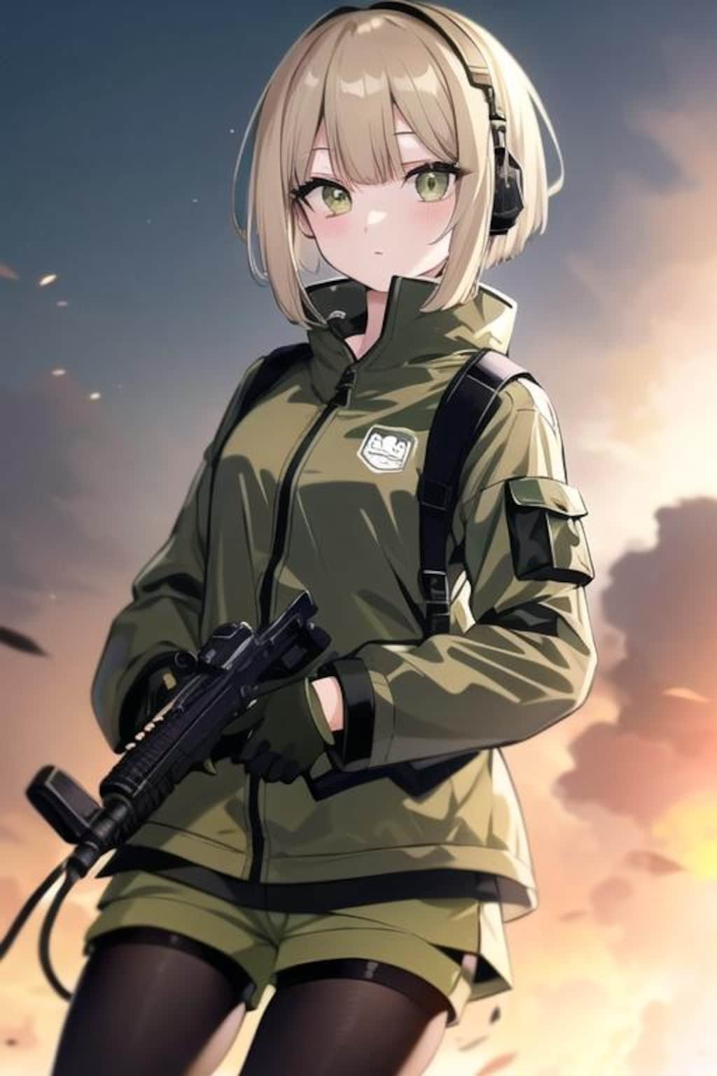 ベレー帽娘（今新橋なんだけど敵いないよ。）