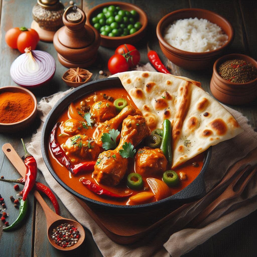 ナンとチキンカレー