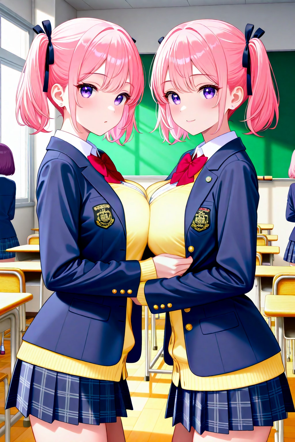 ピンクツインテの双子ＪＫ