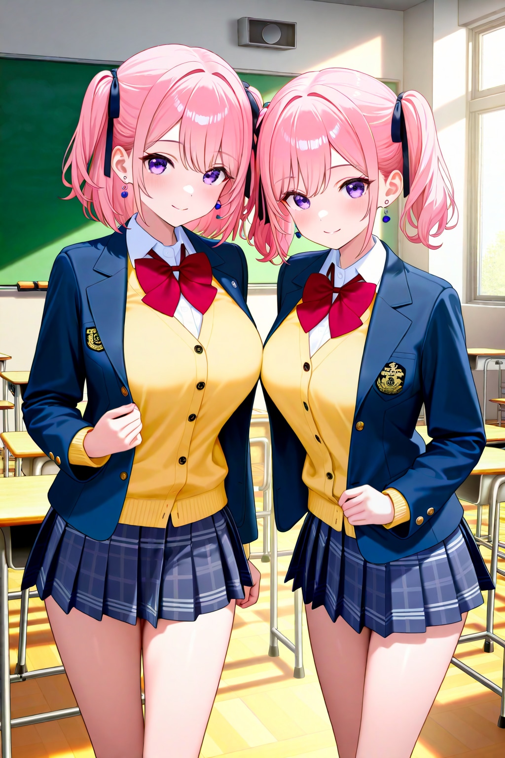 ピンクツインテの双子ＪＫ