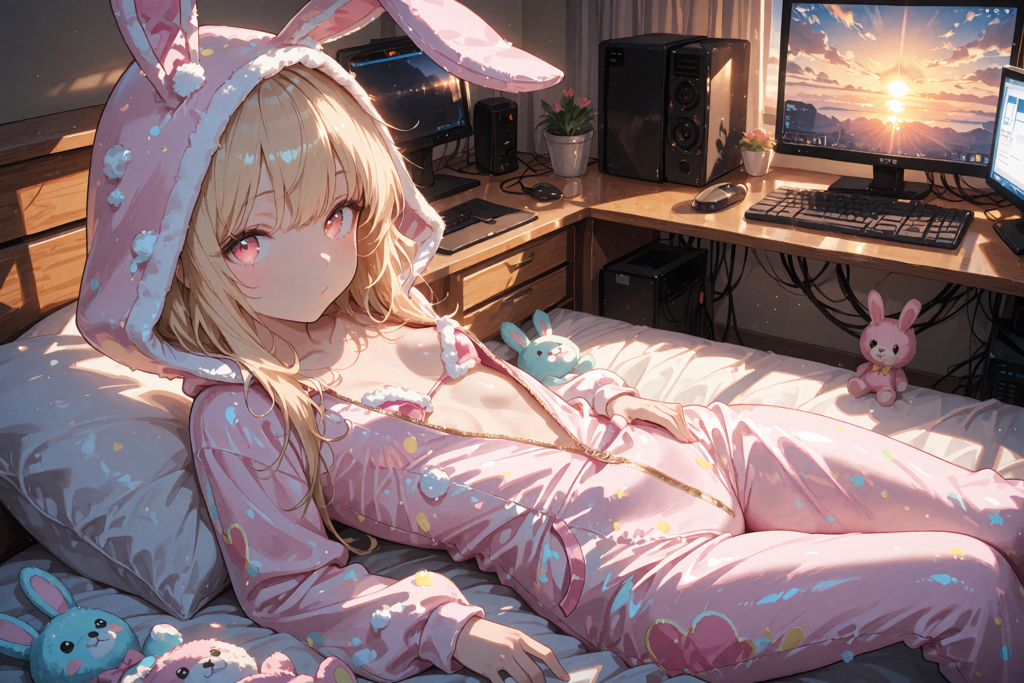 今日は、お部屋でだらだら。