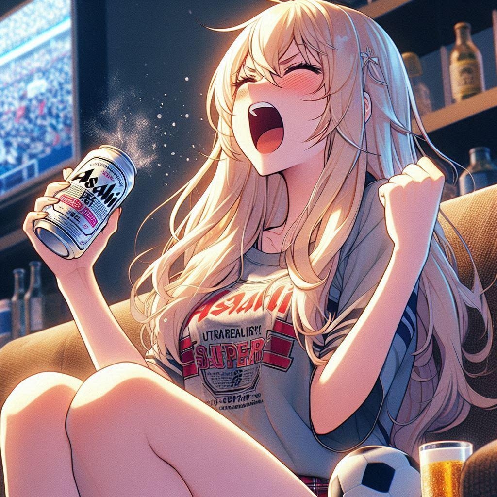 スポーツ観戦女子