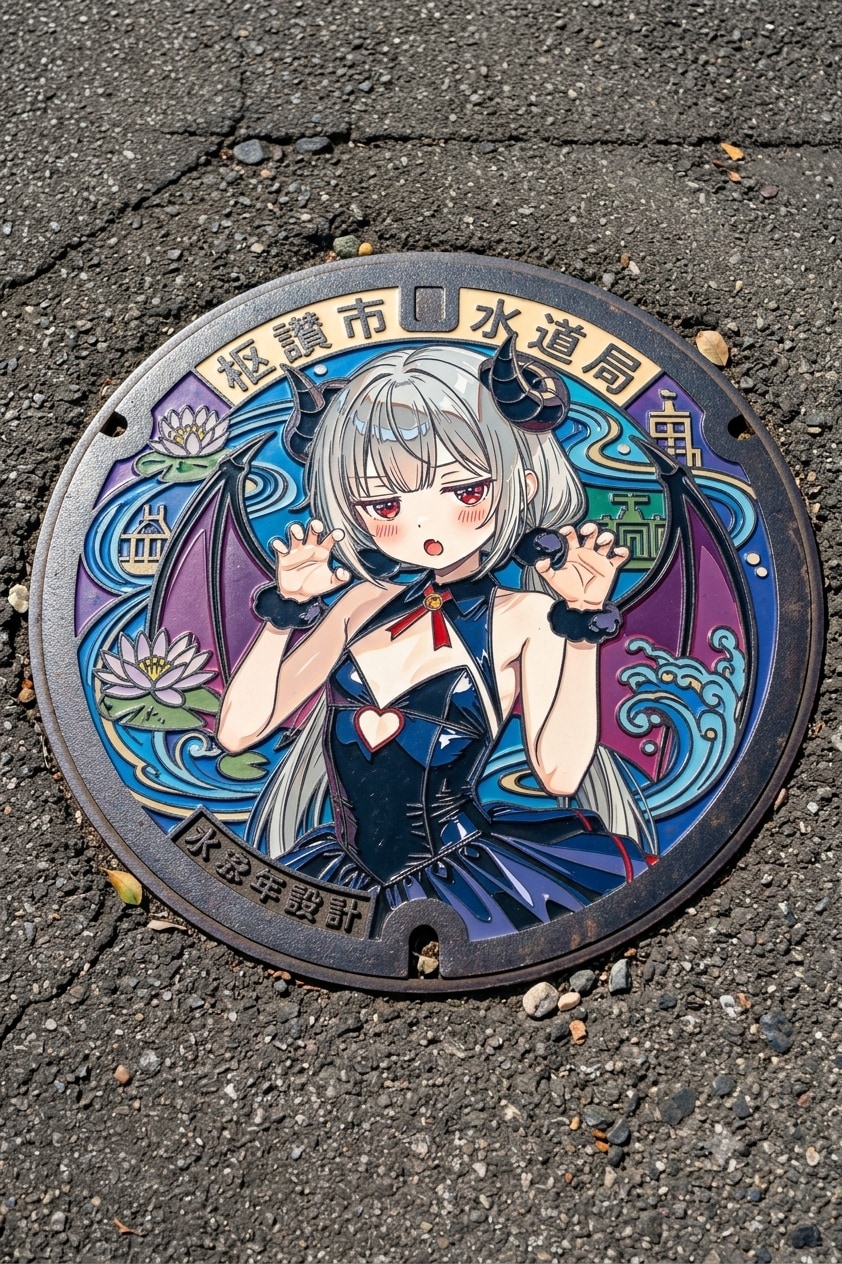 アイちゃんのマンホールの蓋