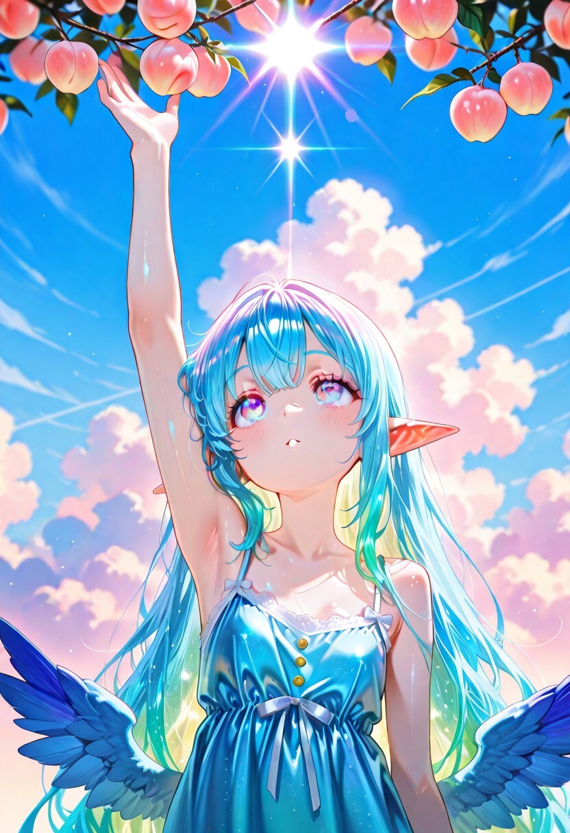 4枚）桃と天使さん