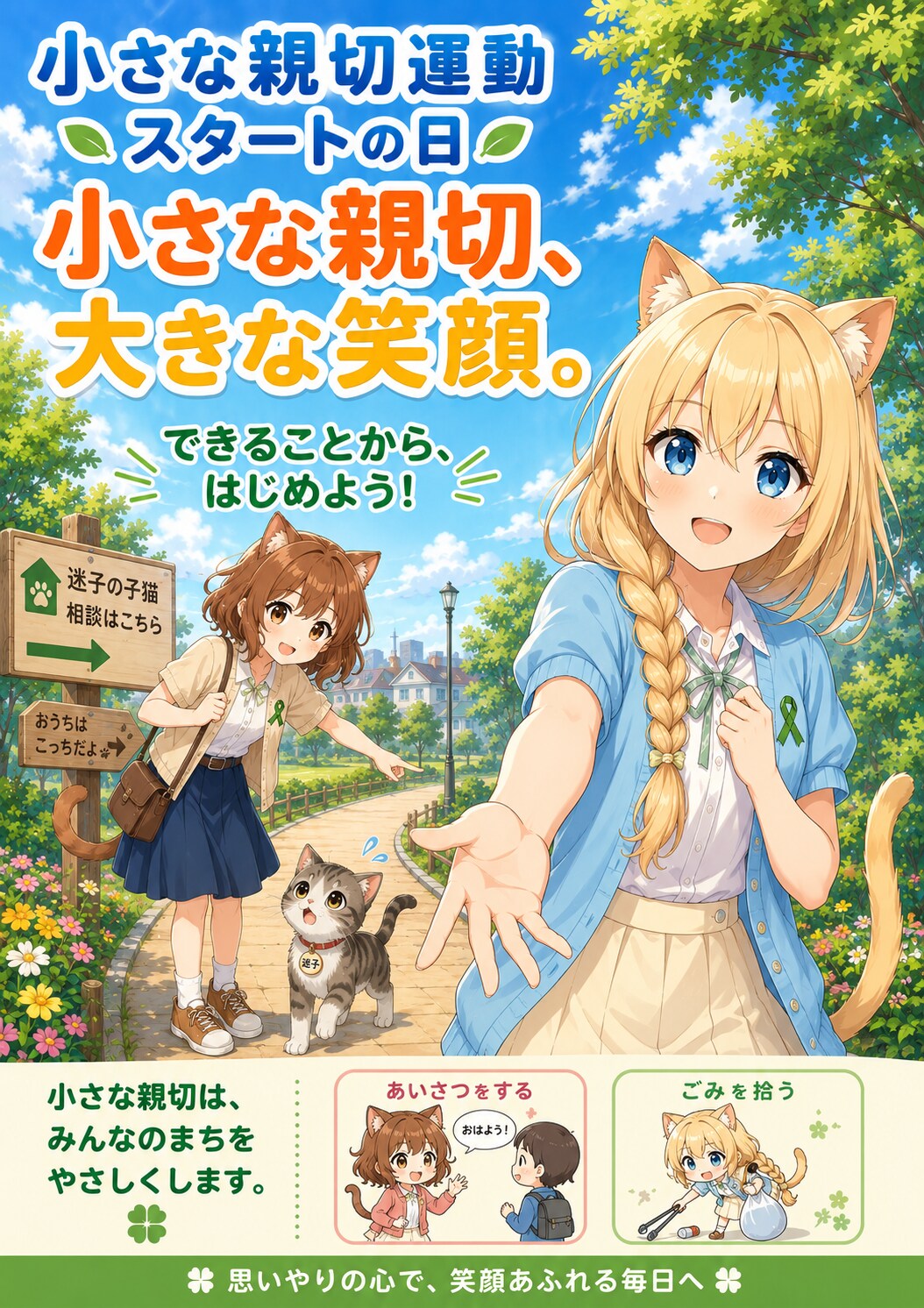 小さな親切運動スタートの日🍀