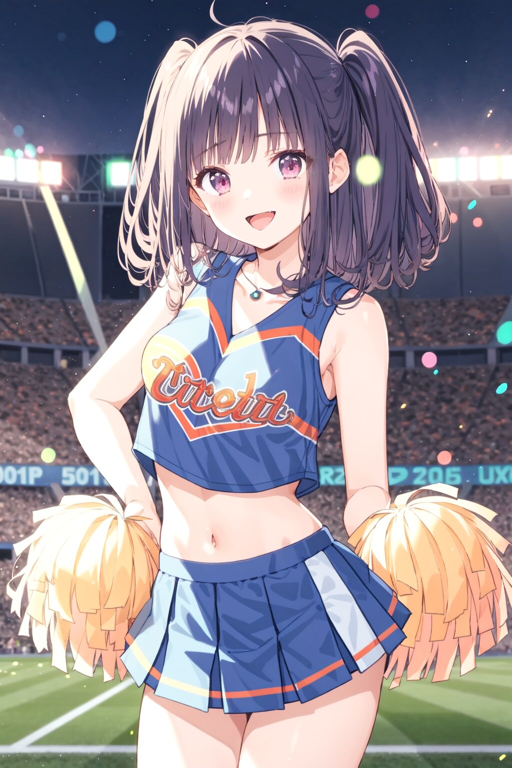 ちちぷい生成：チアガール+てへぺろ