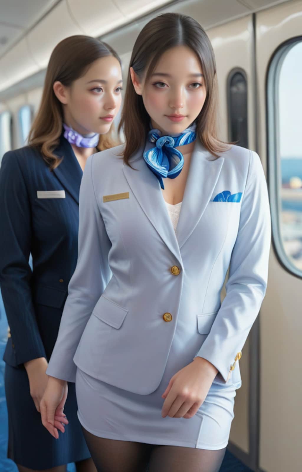 フライト後のCAさんたち